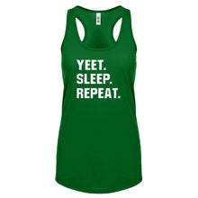 Yeet Sleep Repeat Womens Racerback Tank Top