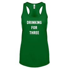Drinking For Three Womens Racerback Tank Top