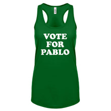 Racerback Vote for Pablo Womens Tank Top