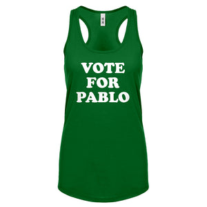 Racerback Vote for Pablo Womens Tank Top