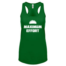 Racerback Maximum Effort Taco Womens Tank Top