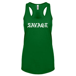 Racerback Savage Womens Tank Top