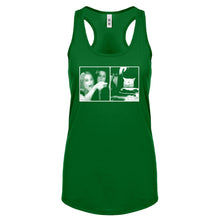 Woman Yelling at Cat Meme Womens Racerback Tank Top