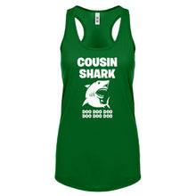 Cousin Shark Womens Racerback Tank Top