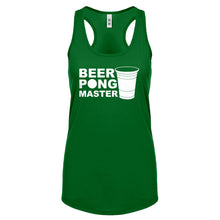 Racerback Beer Pong Master Womens Tank Top