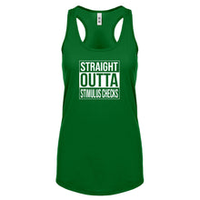 Straight Outta Stimulus Checks Womens Racerback Tank Top