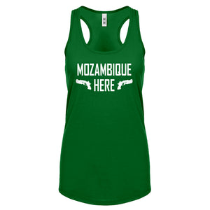 Mozambique Here Womens Racerback Tank Top