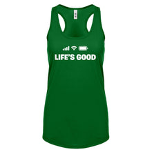 Life's Good Womens Racerback Tank Top