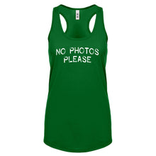 No Photos Please Womens Racerback Tank Top