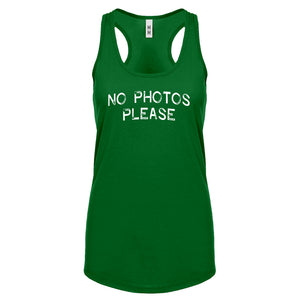 No Photos Please Womens Racerback Tank Top