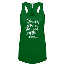 Racerback Paint with all the Colors of the Wind Womens Tank Top