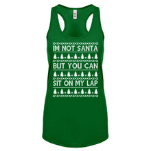 Racerback Im Not Santa Womens Tank Top