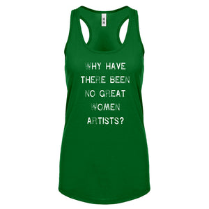 Racerback No Great Women Artists Womens Tank Top