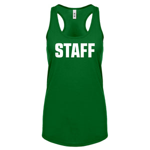 Racerback Staff Womens Tank Top