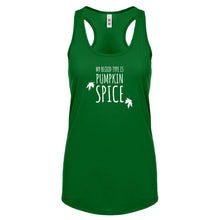 My Blood Type is Pumpkin Spice Womens Racerback Tank Top