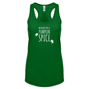 My Blood Type is Pumpkin Spice Womens Racerback Tank Top