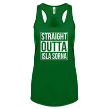 Racerback Straight Outta Isla Sorna Womens Tank Top