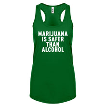 Racerback Marijuana is Safer Womens Tank Top