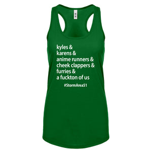 Storm Area 51 Runner Womens Racerback Tank Top