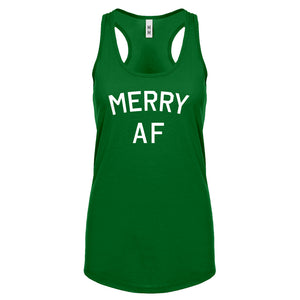 Merry AF Womens Racerback Tank Top