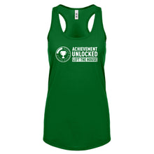 Achievement Unlocked Left The House Womens Racerback Tank Top