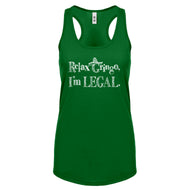 Racerback Relax Gringo I'm Legal Sombrero Womens Tank Top