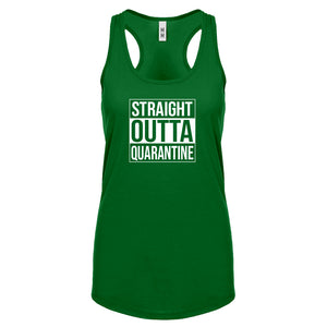 Straight Outta Quarantine Womens Racerback Tank Top