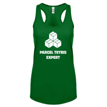 Parcel Tetris Expert Womens Racerback Tank Top