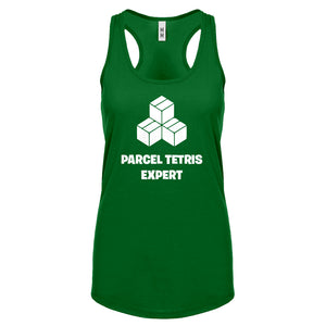 Parcel Tetris Expert Womens Racerback Tank Top