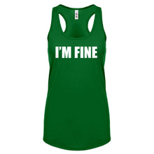 I'm Fine Womens Racerback Tank Top