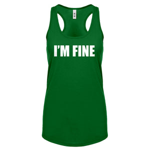 I'm Fine Womens Racerback Tank Top