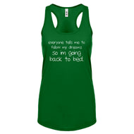 Racerback Back to Bed Womens Tank Top