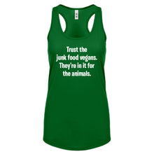 Junk Food Vegans Womens Racerback Tank Top