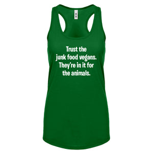 Junk Food Vegans Womens Racerback Tank Top