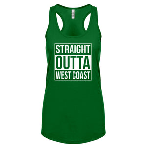 Straight Outta West Coast Womens Racerback Tank Top