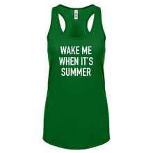 Wake me When its Summer Womens Racerback Tank Top