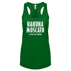 Racerback Hakuna Moscato Womens Tank Top