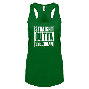 Racerback Straight Outta Szechuan Womens Tank Top