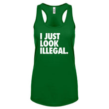 Racerback Just Look Illegal Womens Tank Top