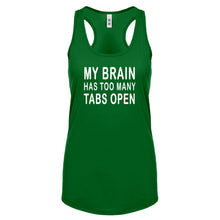Racerback Too Many Tabs Open Womens Tank Top