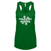 Cold Girl Winter Womens Racerback Tank Top