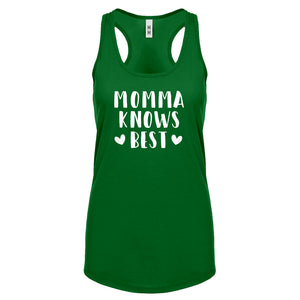 Racerback Momma Knows Best Womens Tank Top