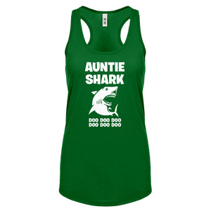 Auntie Shark Womens Racerback Tank Top