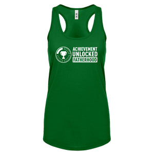 Achievement Unlocked Fatherhood Womens Racerback Tank Top