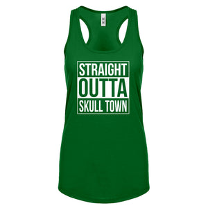 Straight Outta Skull Town Womens Racerback Tank Top