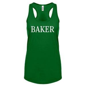 BAKER Womens Racerback Tank Top