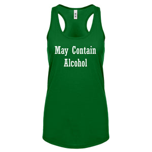 May Contain Alcohol Womens Racerback Tank Top