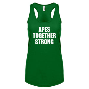 APES TOGETHER STRONG Womens Racerback Tank Top
