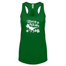 Merry Rex-Mas Womens Racerback Tank Top
