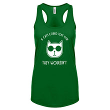 If Cats Could Text Womens Racerback Tank Top